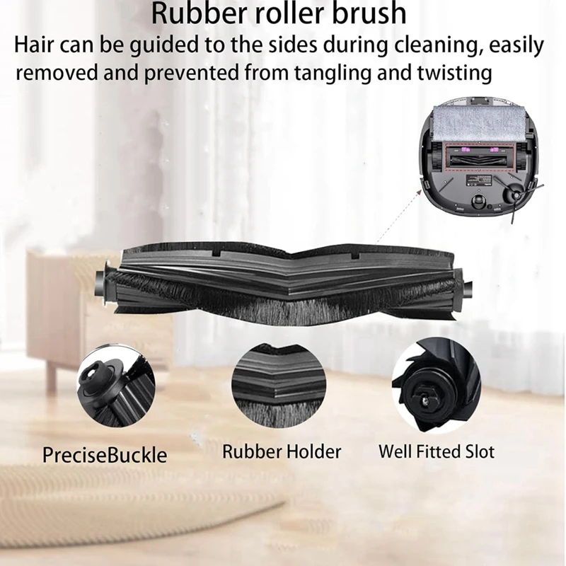 Комплект запасных частей PORK для робота-пылесоса Eureka J20, аксессуары, основные боковые щетки, фильтр Hepa, мешок для пыли