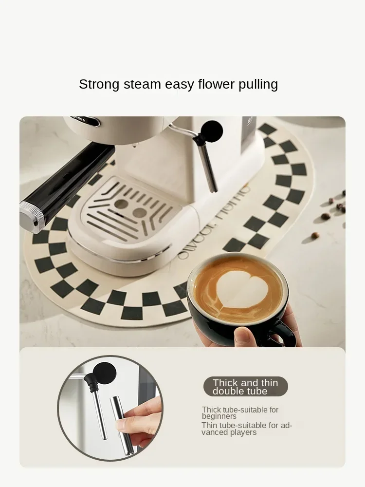 Midea KFE07 Italian coffee maker Small full semi-automatic mini espresso American all-in-one milk makerGenuine Original