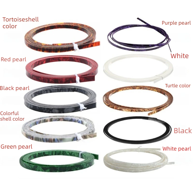 High quality Guitar Hemming Strip  Hemming Decorative Strip ABS Material  Guitar Production Material 6mm To Protect The Edge