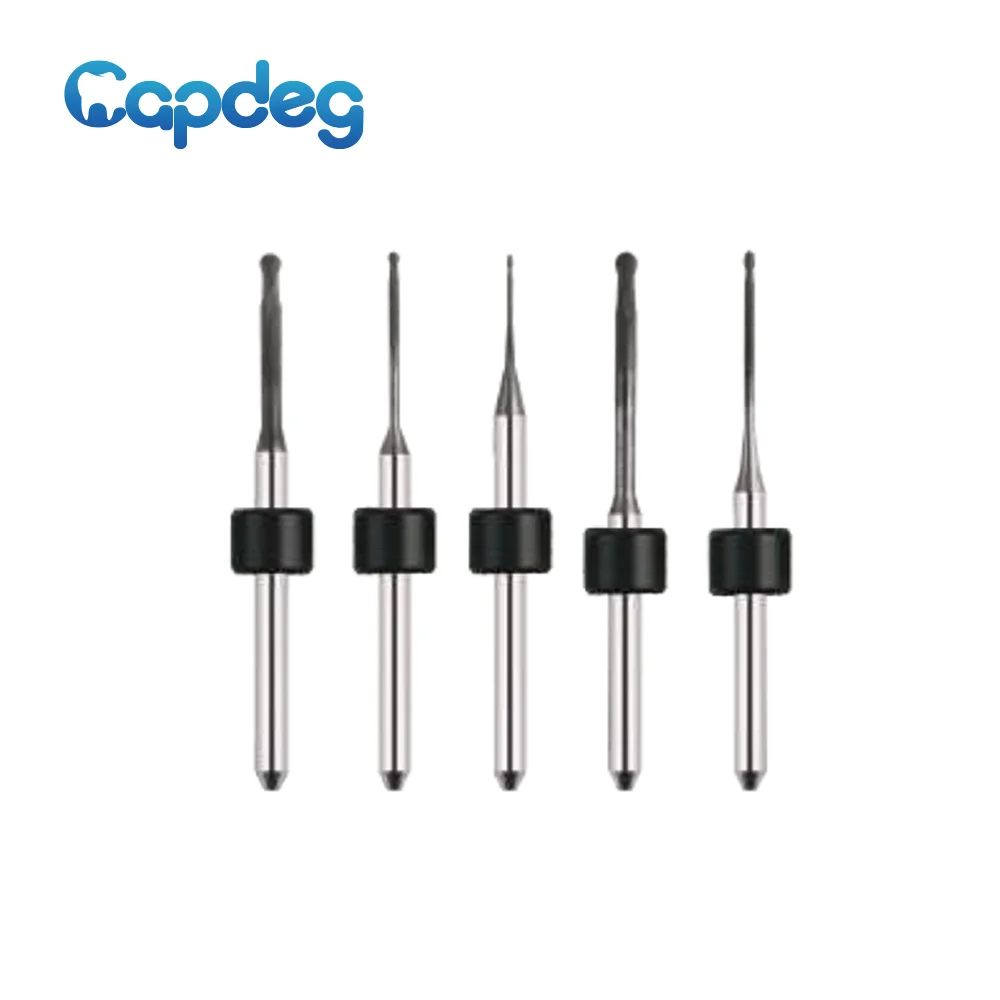 

XTCera-Xmill-220 Compatible CADCAM Zirconia Milling Burs Diaomond Coated Durable Cutting Tools 2.5/1.0/0.6mm for Technician Use