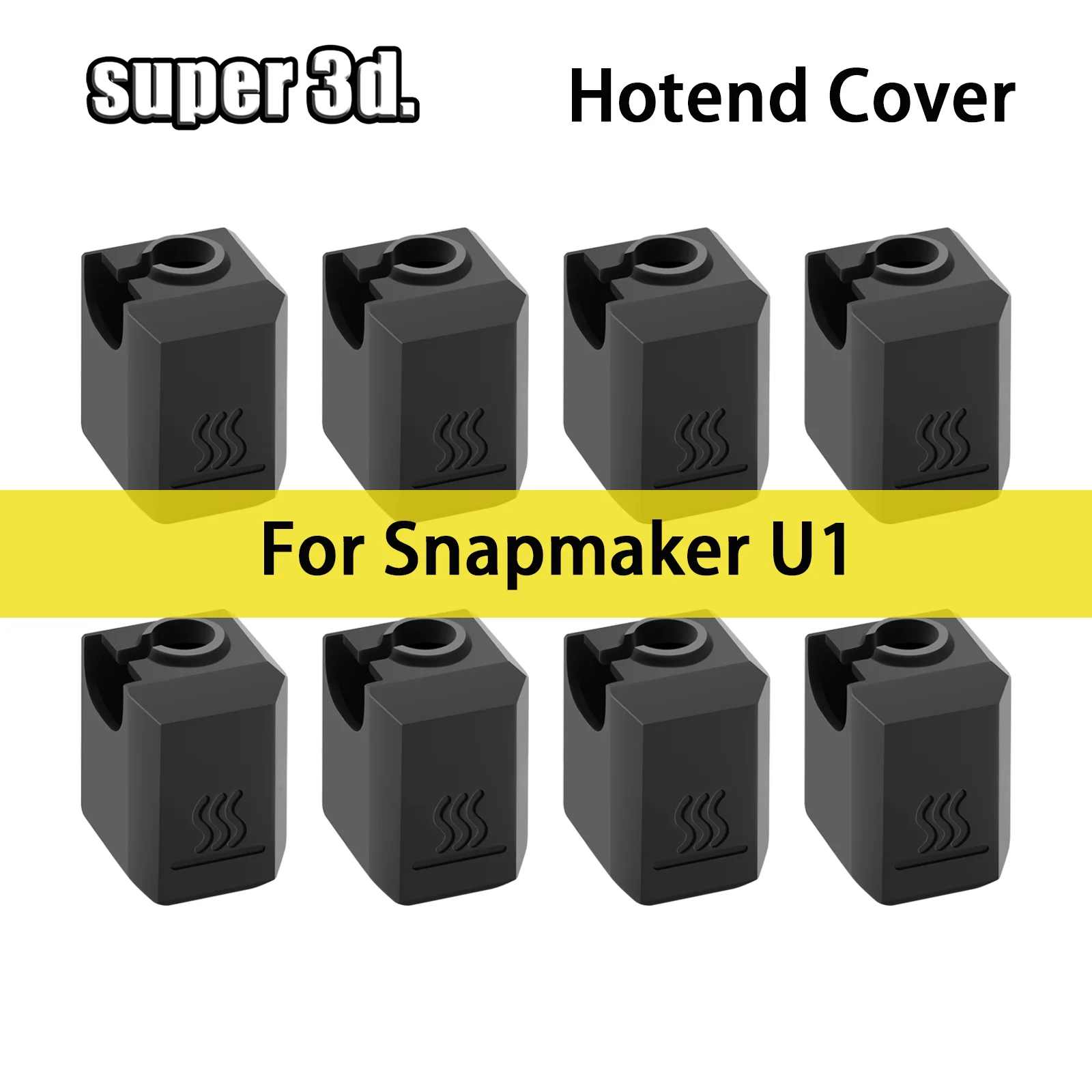For Snapmaker U1 Silicone Socks High-Temperature Heater Block Protector Hot End Heat Insulation Cover 3D Printer Parts Case