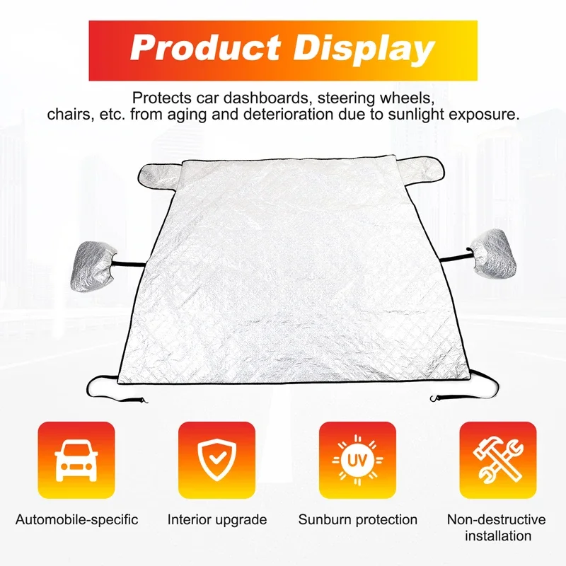 For Nissan Frontier 2022+ Car Snow Shield Frost Prevention Frost Car Cover Car Front Windshield Sunshade lint Auto Accessories