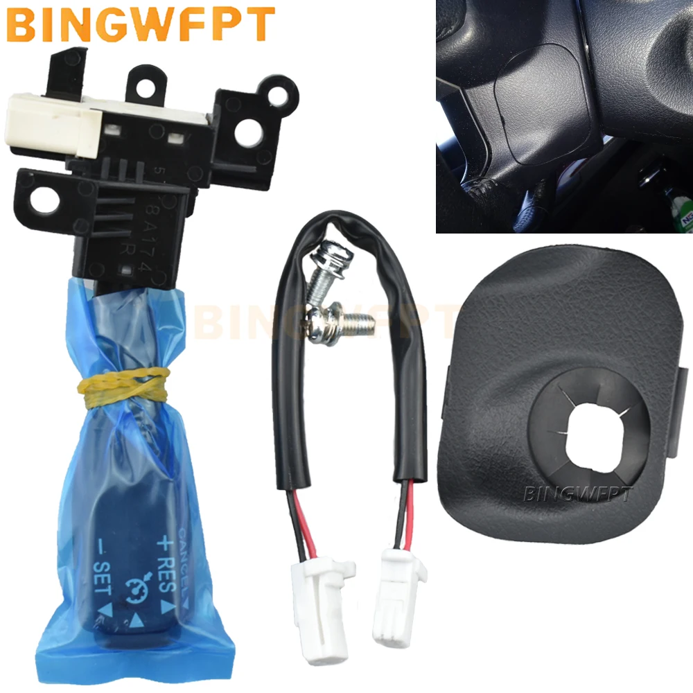 

For Toyota Camry 50 2011-2016 84632-34011 84632-34017 45186-06300-C0 Cruise Control Cover 45186-06300 Steering Wheel Cover