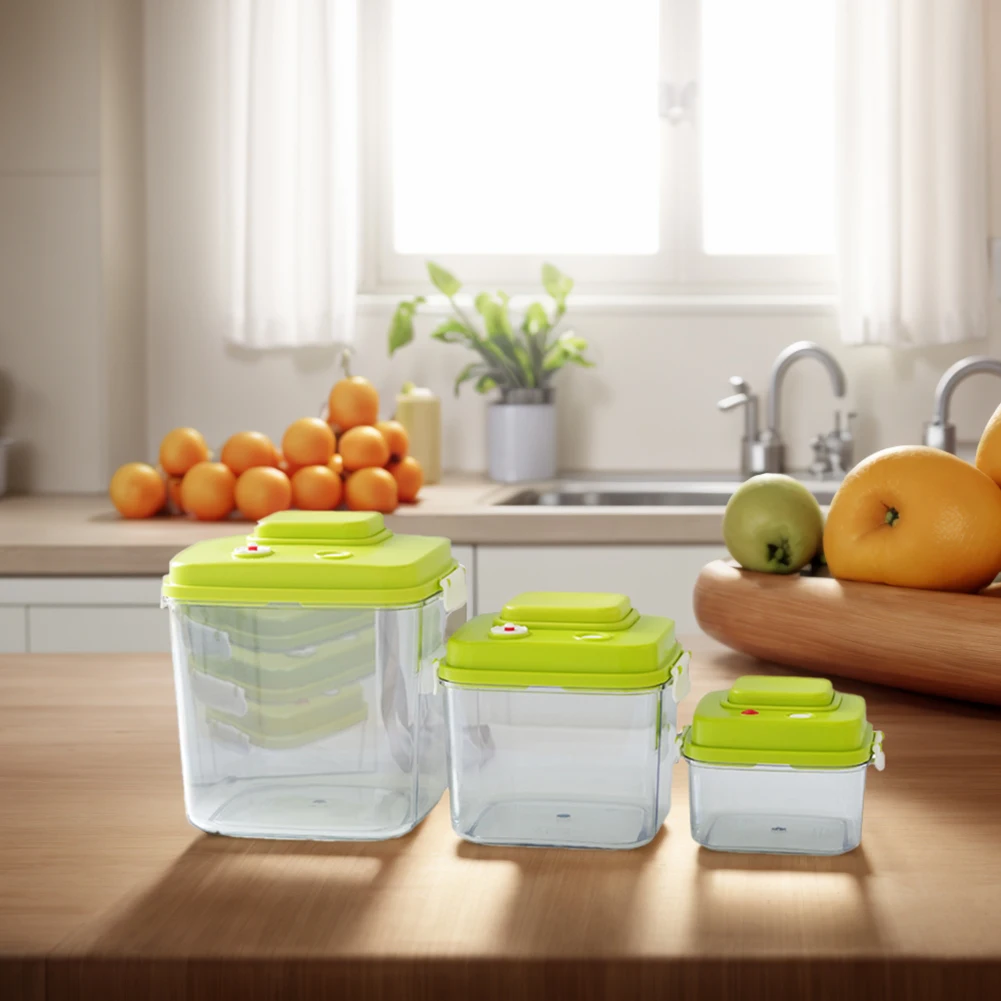 Contenitore per alimenti da 3 pezzi Contenitore per alimenti multifunzione per alimenti secchi Scatola per alimenti ermetica a prova di umidità per chicchi di zucchero di caffè