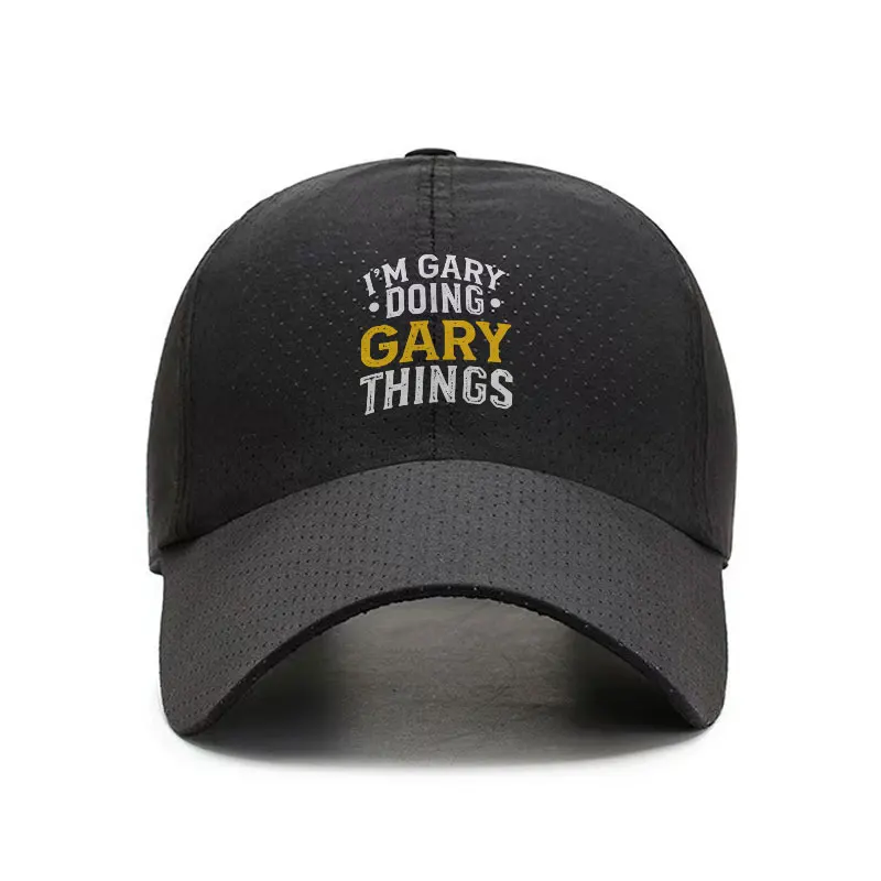 Im Gary Doing Gary Things Quick Dry Adjustable Baseball Cap for Men and Women Lightweight Sports Hat