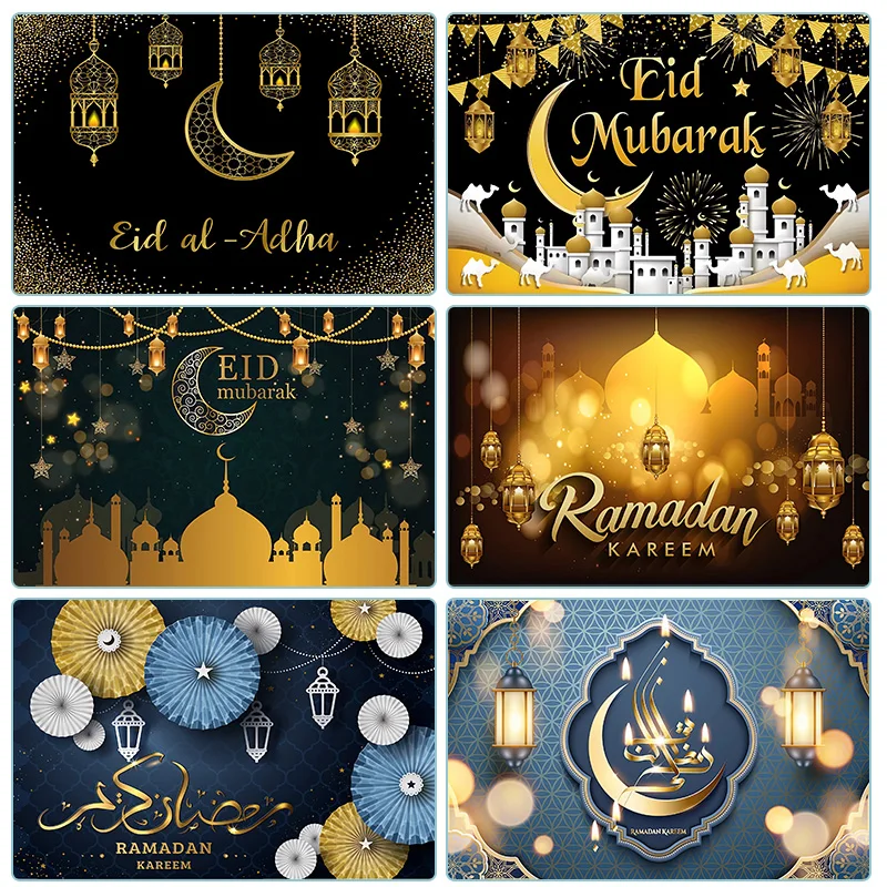 Islamic Mosque Lights Muslim Believers Portrait Photography Background Eid al Adha Mubarak Photo Background Ramadan Karim