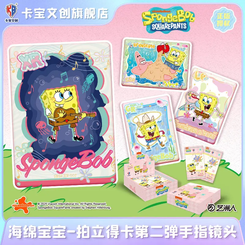 KABAO 2026 NEW ‌SpongeBob SquarePants Collection Card Peripheral Animations Cartoons Comics Surprise Gifts Cute Games Ornaments