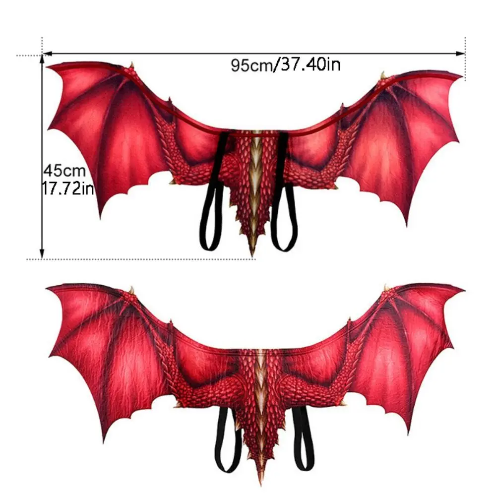 Décoration d'halloween ailes de Dragon, Costume d'animal, accessoires de carnaval, Costume de Dragon Non tissé pliant, mascarade de Cosplay pour enfants