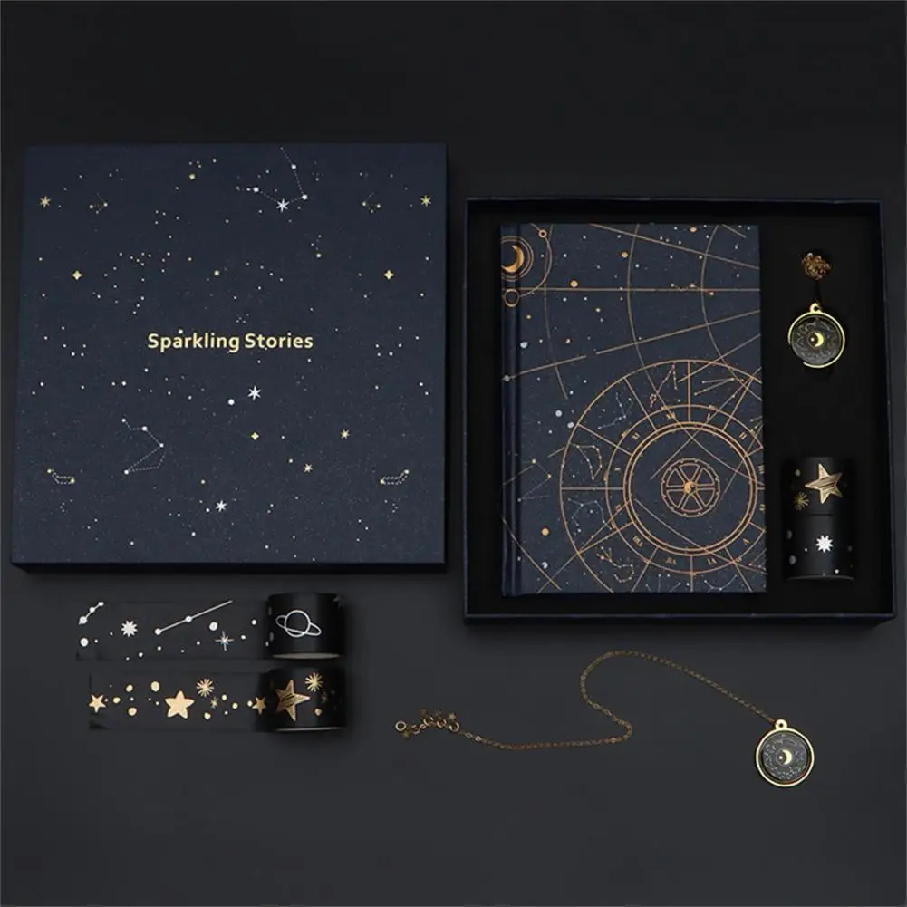 Widely Applied Lightweight Handmade Writing Notebook Kit with Bookmark Sticker for Gift