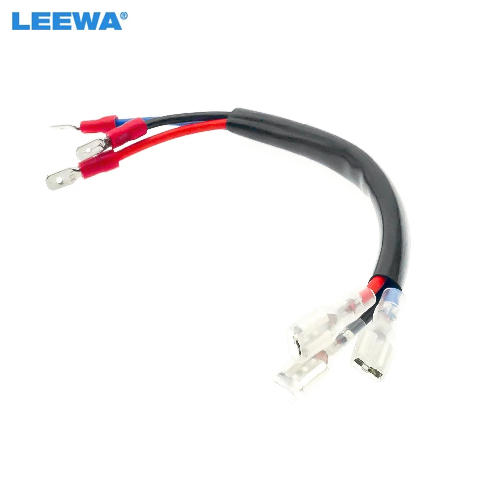 LEEWA 1PC Car H15 Headlight Pigtail Terminal Male To Female Connecting Wiring For Auto Modification DIY Wire Adapter #CA7743