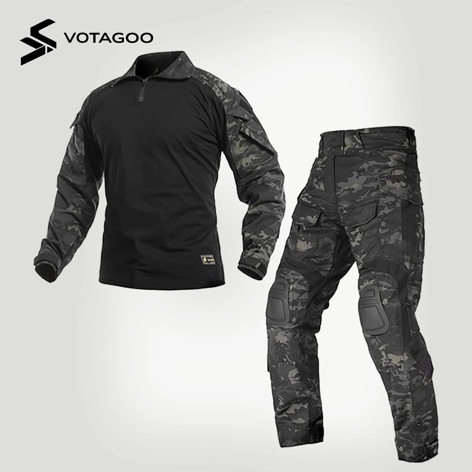 

G3 Combat Uniform Set for Men Tactical Camouflage Clothing Hunting Paintball Suit with Knee & Elbow Pads