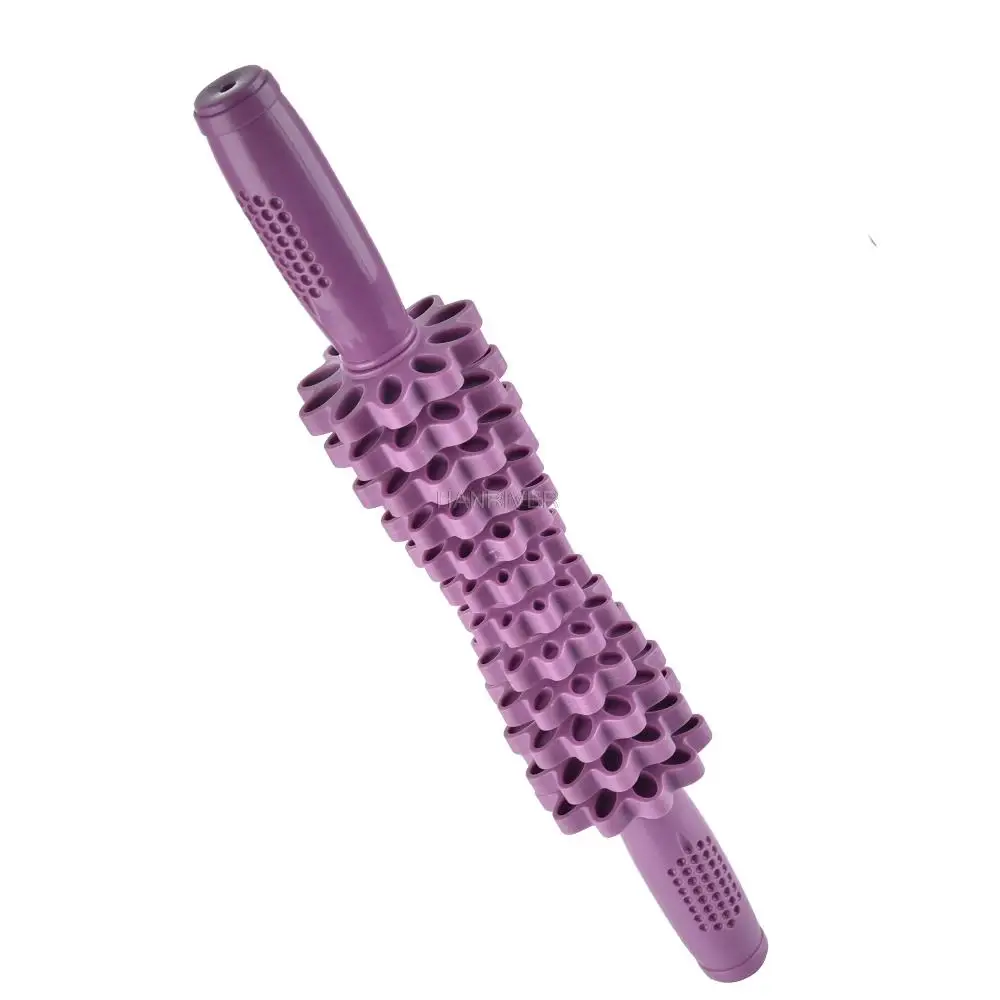 Manual gear massage stick fascia stick muscle relaxation fitness stick leg rolling massage stick yoga stovepipe massage roller
