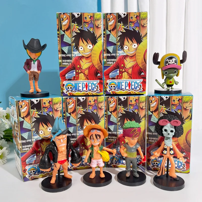 Popular One Piece Figure Luffy Blind Box Cartoon Ornaments Children's Anime Doll Model Toys Random 1pcs