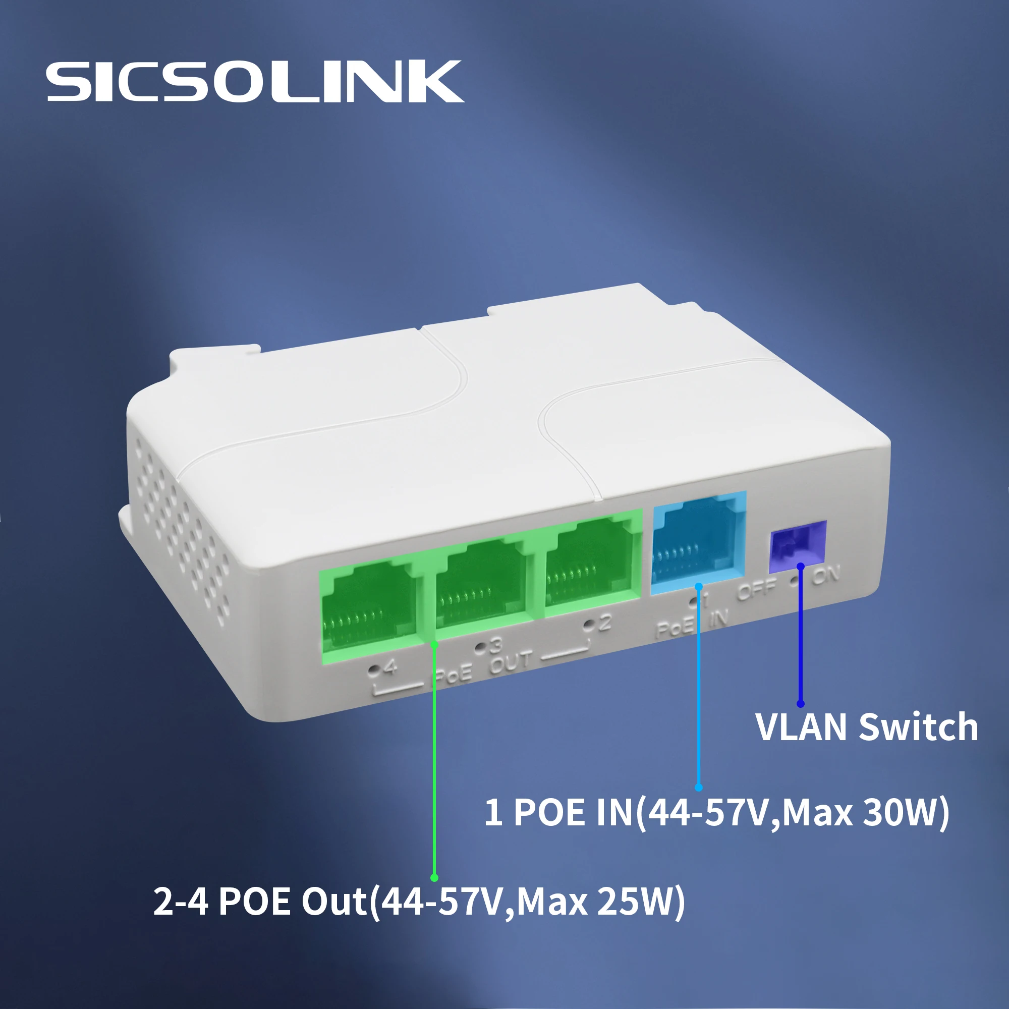 Poe Extender para transmissão de porta IP, Cascadable passivo, IEEE802.3af, 30 W, Repetidor POE, barato em massa, 1 a 3 portas