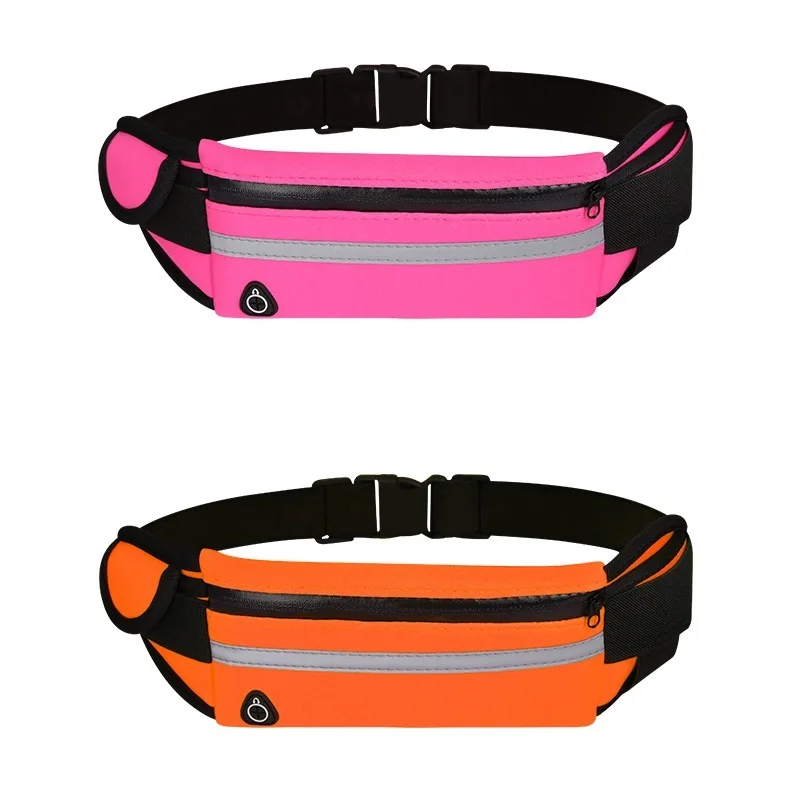 No-Bounce Reflective Running Belt Pouch Pack,Unisex Water Resistant Workout Waist Bag for Fitness, Jogging, Hiking, Cycling