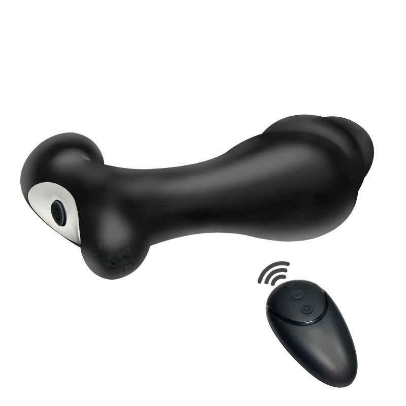 King Wireless Fernbedienung Vibrierender Anal Bead Plug Prostata-Massagegerät Anal Expander