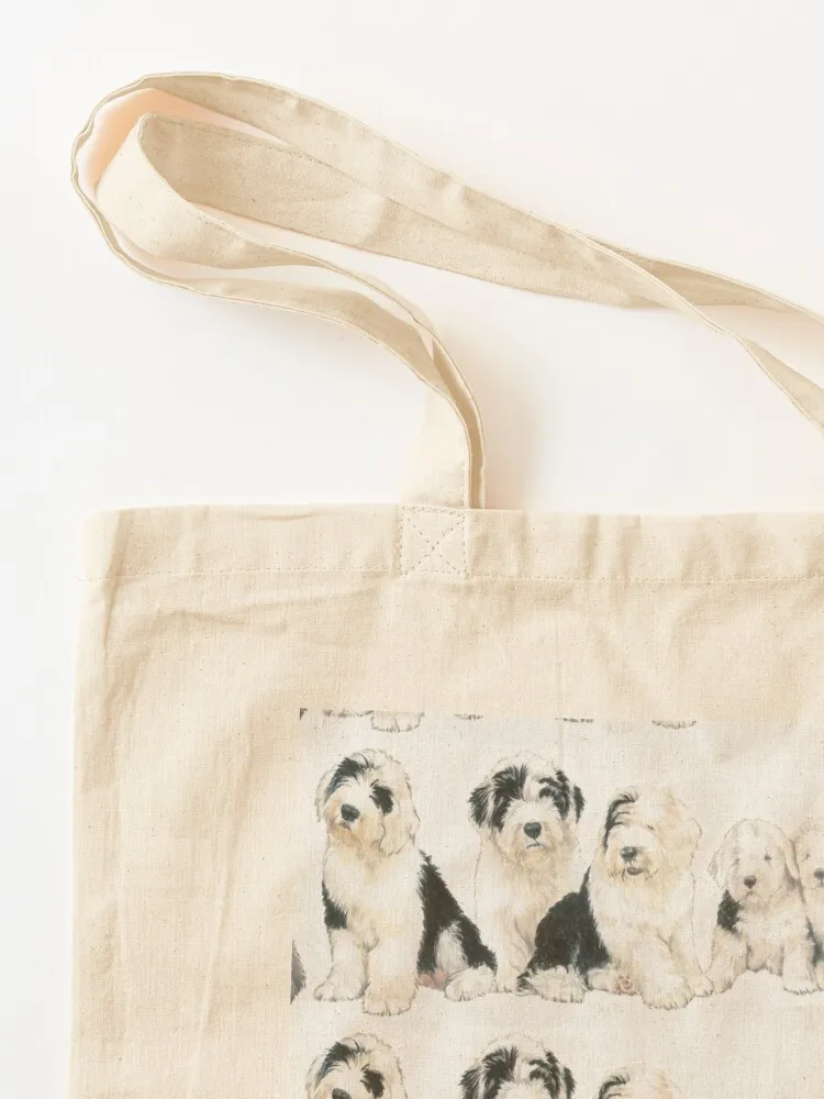 Old English Sheepdog Puppies Tote Bag bags woman 2025 personalized tote bag eco pack bag for beach