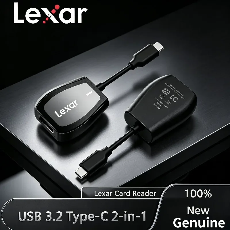 lexar-最大312mb-s読み取り速度-デュアルスロット-sdおよびmicrosd-uhs-iiカード対応-ノートパソコン-デスクトップ-プロ仕様-type-c-usb-32-リーダー