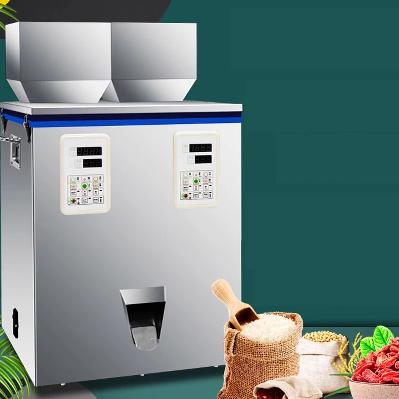 1-100g Double-scale Automatic Weighing Filling Machine Granule Powder Filling Machine For Tea Bean Seed Particle 220/110v