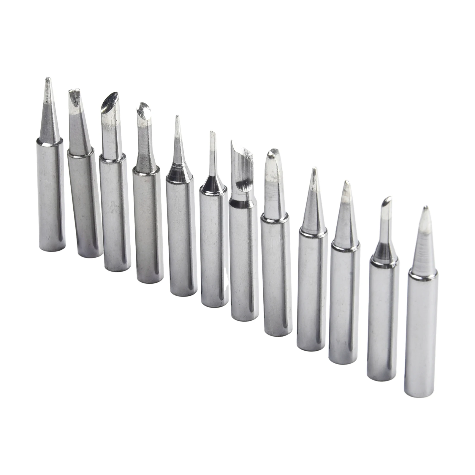 Tip For Soldering Iron 12pcs Tips 900M-T Welding Equipment Station Tools I B C D K For 936, 937, 938, 969, 8586, 852D Stations