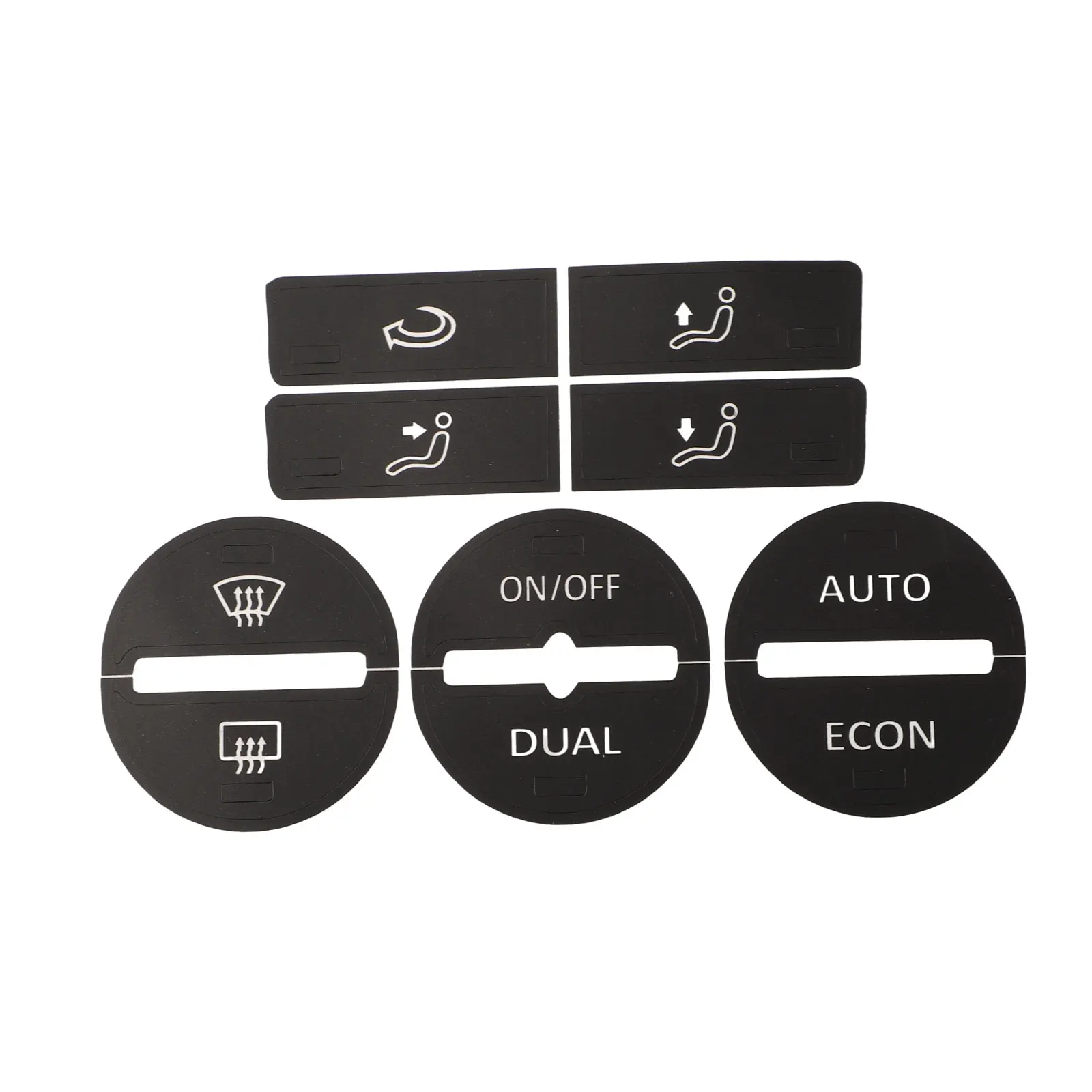 1 11  11  1 0 0 0 00 Car Button Repair Decal Sticker For GOLF Mk5 04-08 AC A/C Control Button Worn Repair Kit Decals Stickers