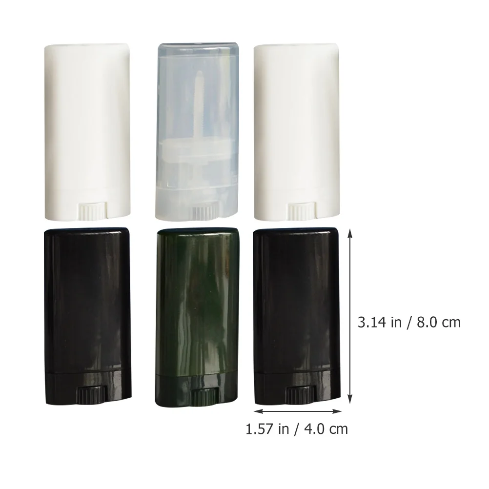 6Pcs Portable Lipstick Tubes Empty Smooth High-Class Lip Balm Containers Ideal for DIY Beauty Projects and Travel Carry