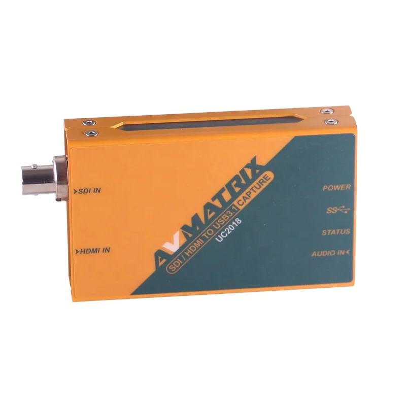 AVMATRIX UC2018 Video Capture Equipment SDI/HDMI to USB3.0 Type-C 1080p Live Broadcast Streaming Web Conferencing