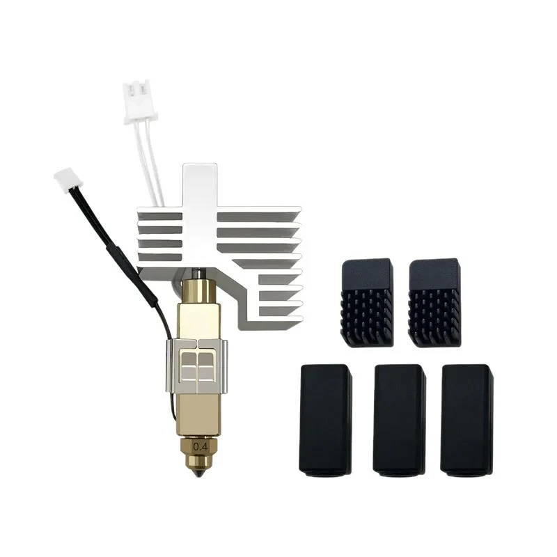 3d Printer Accessories for Elegoo Centauri Carbon Ceramic Hot End Bimetal Nozzle Hardened Steel Head