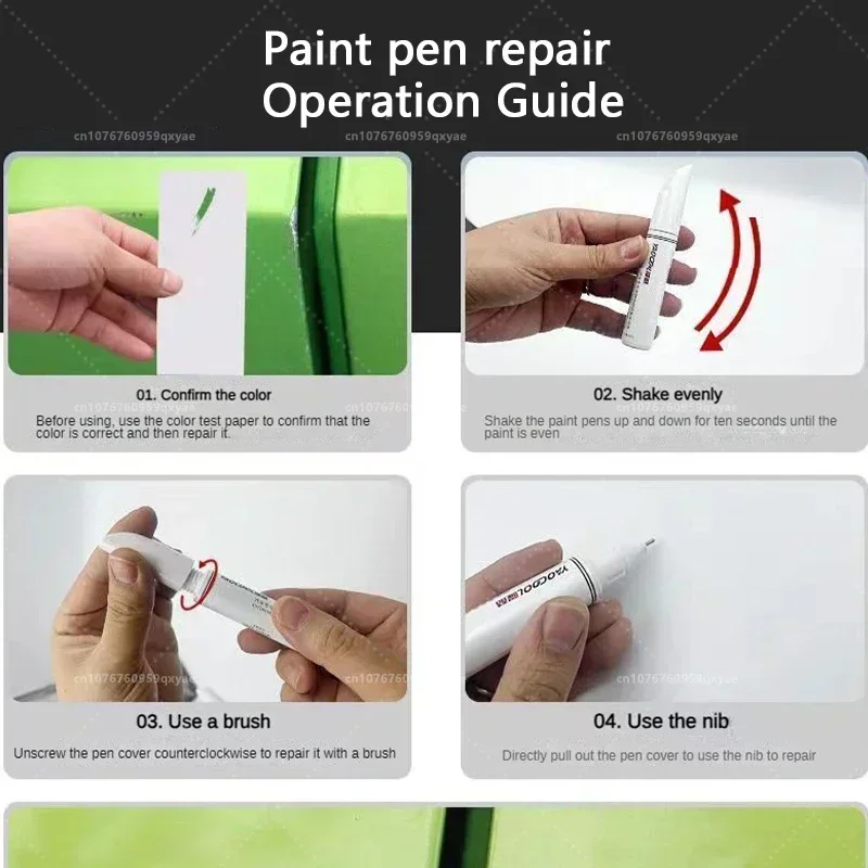 XPeng P7 Car Paint Scratch Repair Pen Clear Paint Pen White Scratch Removal Wax Repair Kit