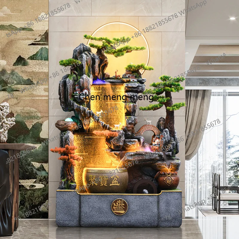 

Rockery, flowing water, wealth making ornaments, circulating water landscape, office, living room, floor standing fountain
