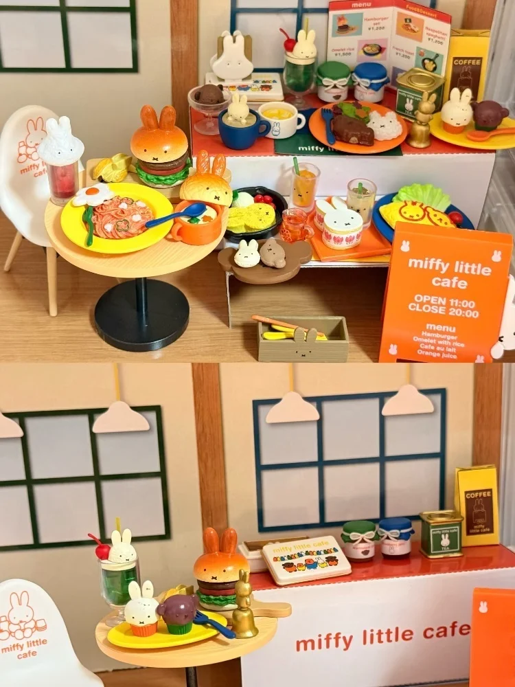Genuine Re-Ment Miffy Picnic Blind Box Camping Scene Kitchen Tables Chairs Miniature Play Ornament Anime Figure Model Toy Gift