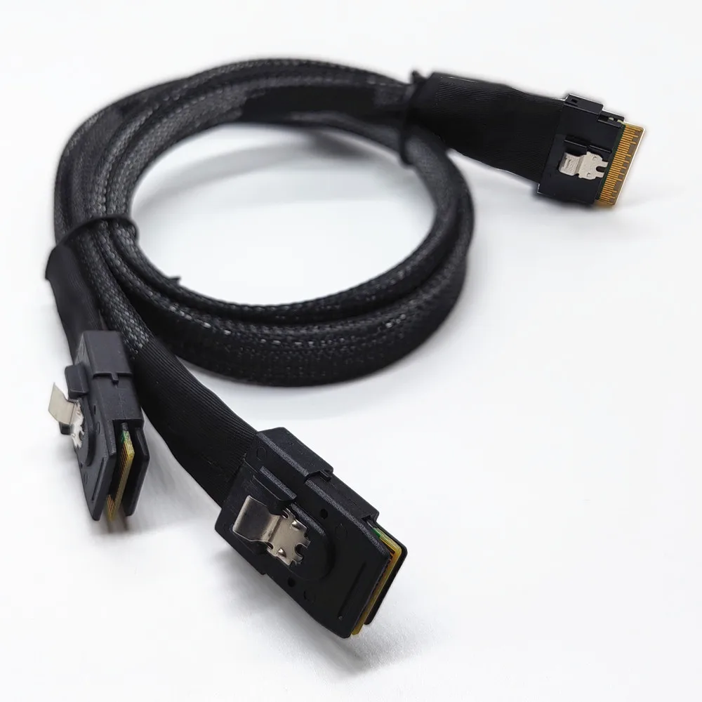 pci-e-ウルトラポート-スリムライン-sas-スリム-40-sff-8654-8i-74-ピン-デュアル-sff-8087-ミニ-sas-ケーブル-pci-express
