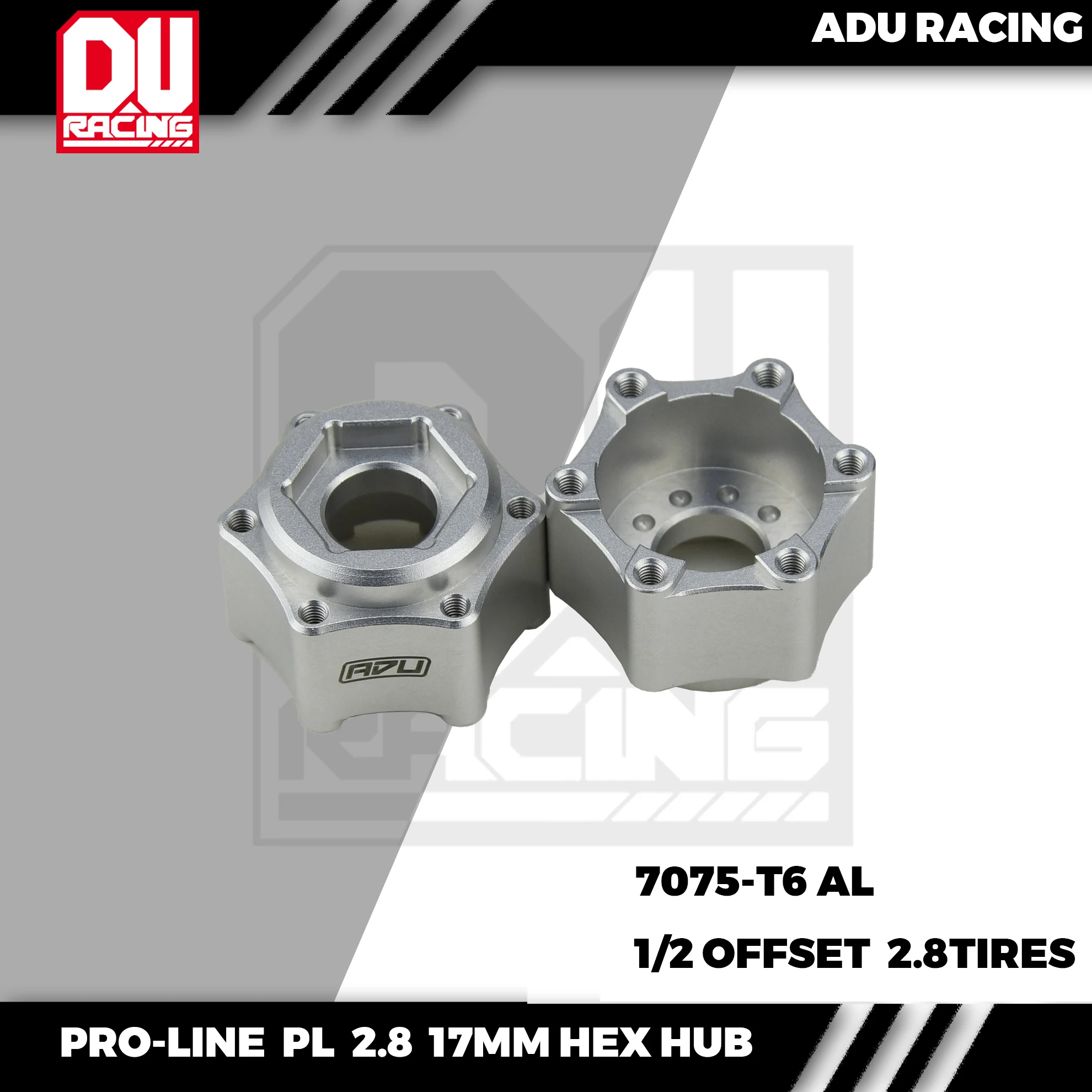 ADU RACING 7075-T6 Adapter koła 2,8-calowy adapter koła 6x30 do 17 mm do PL ProLine 2.8 Wheel PRO633800