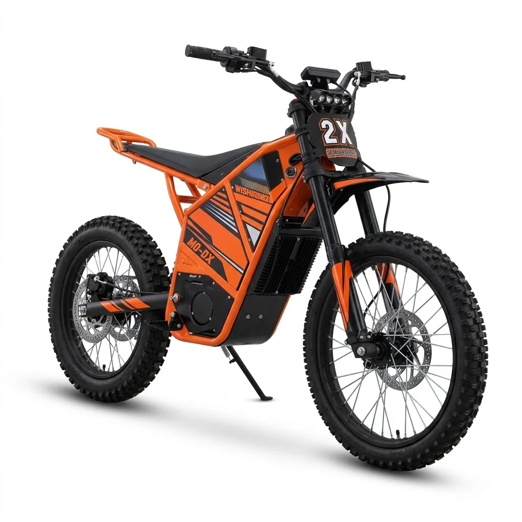 High Power 8000W Central Motor MD-2X Mid Drive Electric Motorcycle USA Stock 72V 40Ah Adult Off Road Electric Bicycle