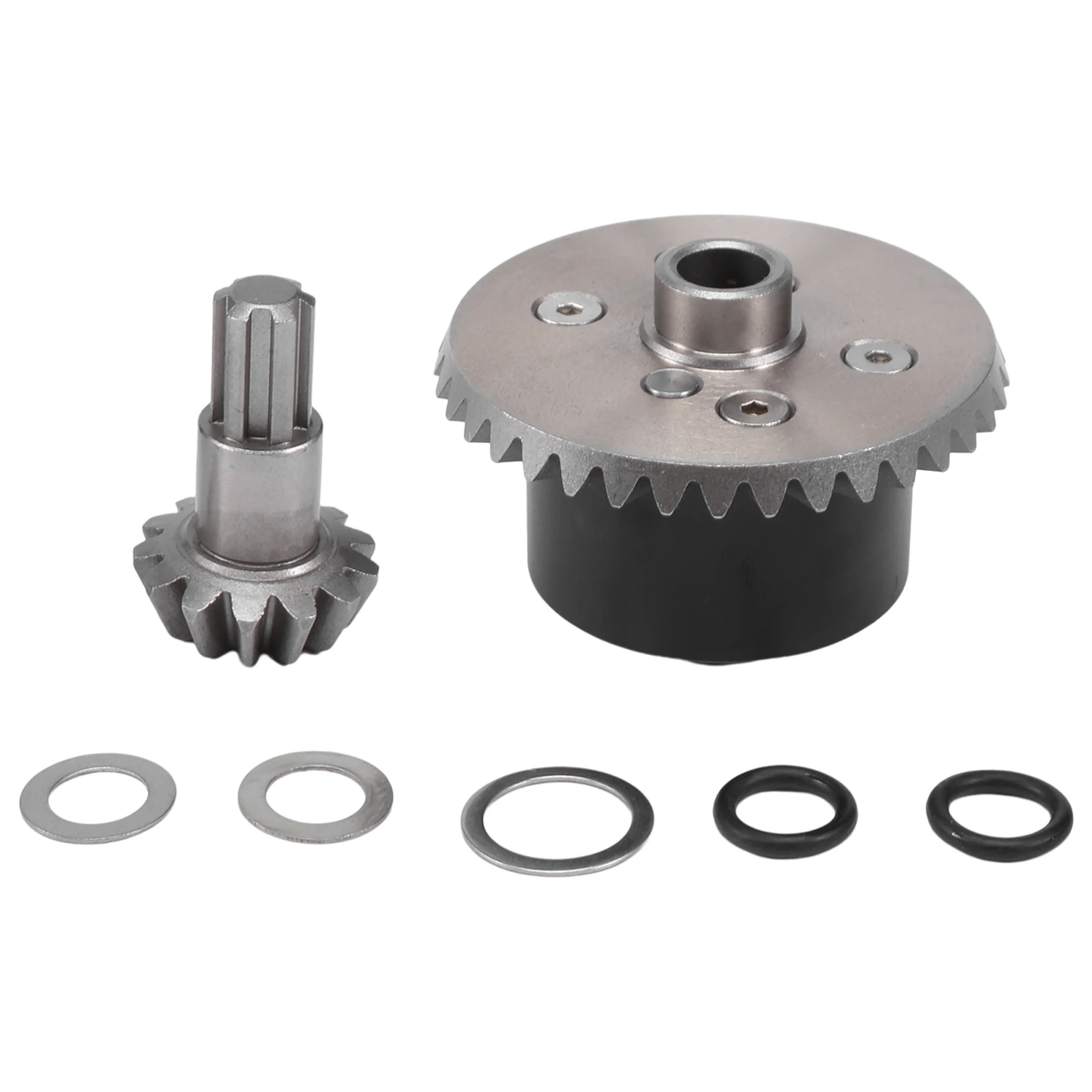 Imagem -02 - Metal Diff Case Redutor Gear 37t Input Gear 13t para Arrma 10 Kraton Senton Grande Rock Granito Outcast 4x4 Atualizações de Peças 5