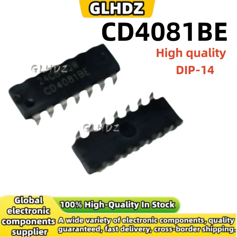 High quality 10-20-30PCS CD4081BE DIP-14 4.2 Input Port AND Gate In the warehouse