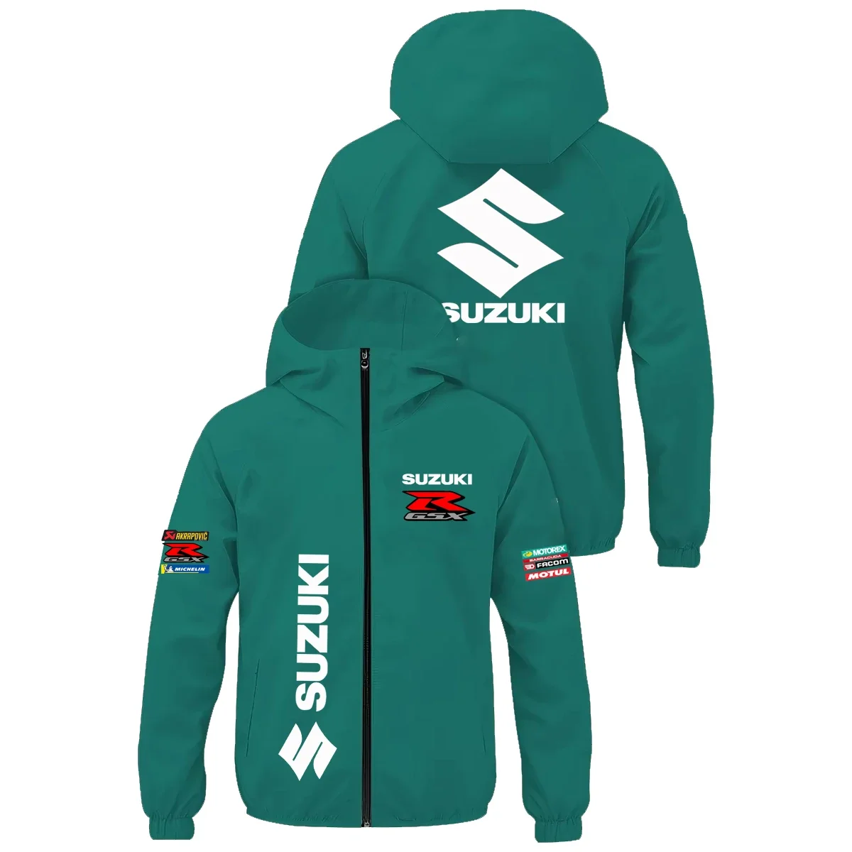 

Suzuki Team Uniform Jacket Men's Light Motorcycle Thin Jacket Motorcycle Racing Suit Suzuki Endurance Race Outdoor Sportswear