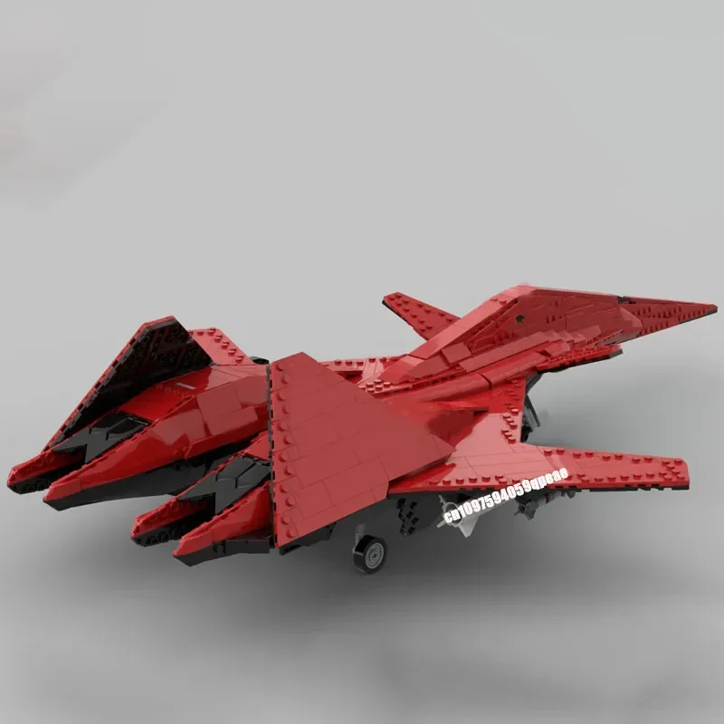 New 2137Pcs Moc Military Weapons Adf-01 Falken Jet Fighter Model Custom Puzzle Technology Diy Assembly Children Toys Boy Gift