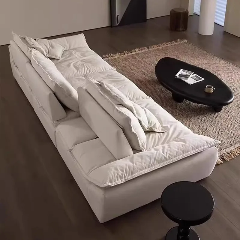 Deep And High Backrest Adjustable Fabric Auckland Sailing Sofa Anti-cat Claw Cream Wind Sofa