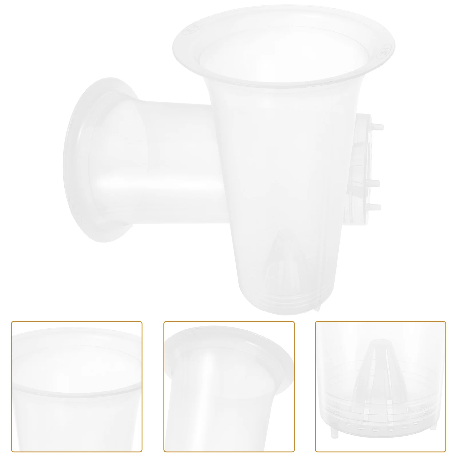 

2 шт. прозрачные пластиковые горшки для орхидей, дышащие цветочные горшки, принадлежности для дома и сада, небольшие контейнеры для горшков для домашнего декора