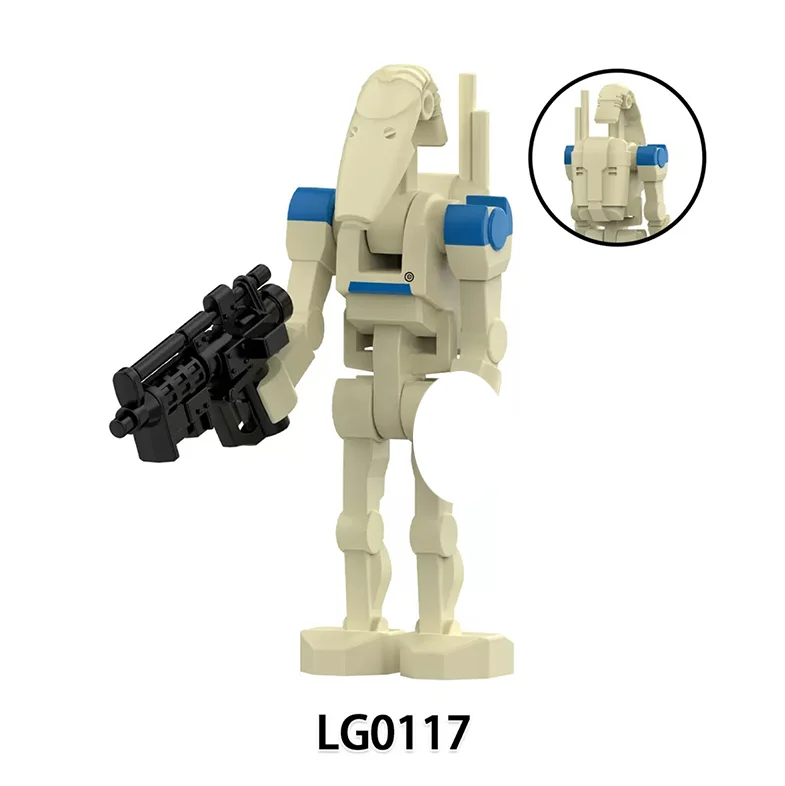 LG0115-LG0122 Baustein-Krieger-Modell Bausatz Actionfiguren Pilot Kompatibel mit Kommandodroide Modell-Bausteine Set Geschenke Spielzeug