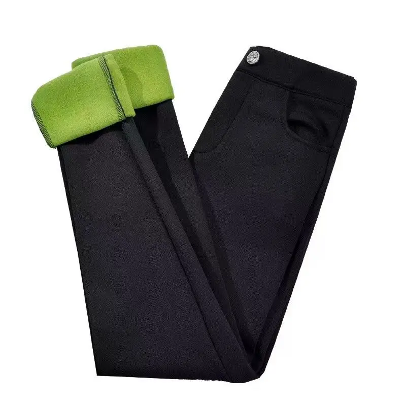 

NEW plus cashmere fashion leggings women girls Warm Winter Bright Velvet Knitted Thick Legging Super Elastic Pants