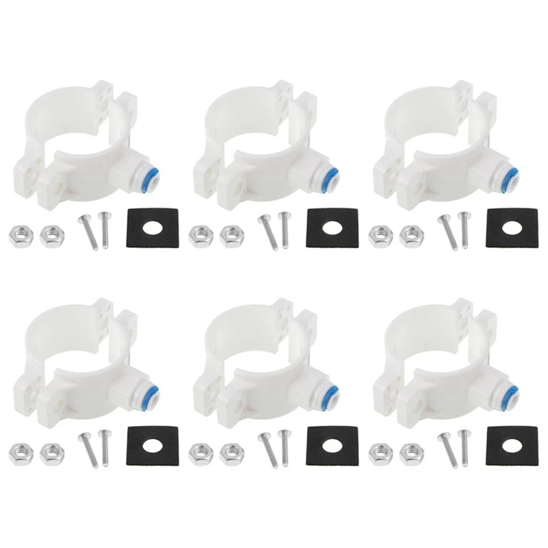 [A92P!】 Pipe Adapter Clamp 6 Pc 1/4