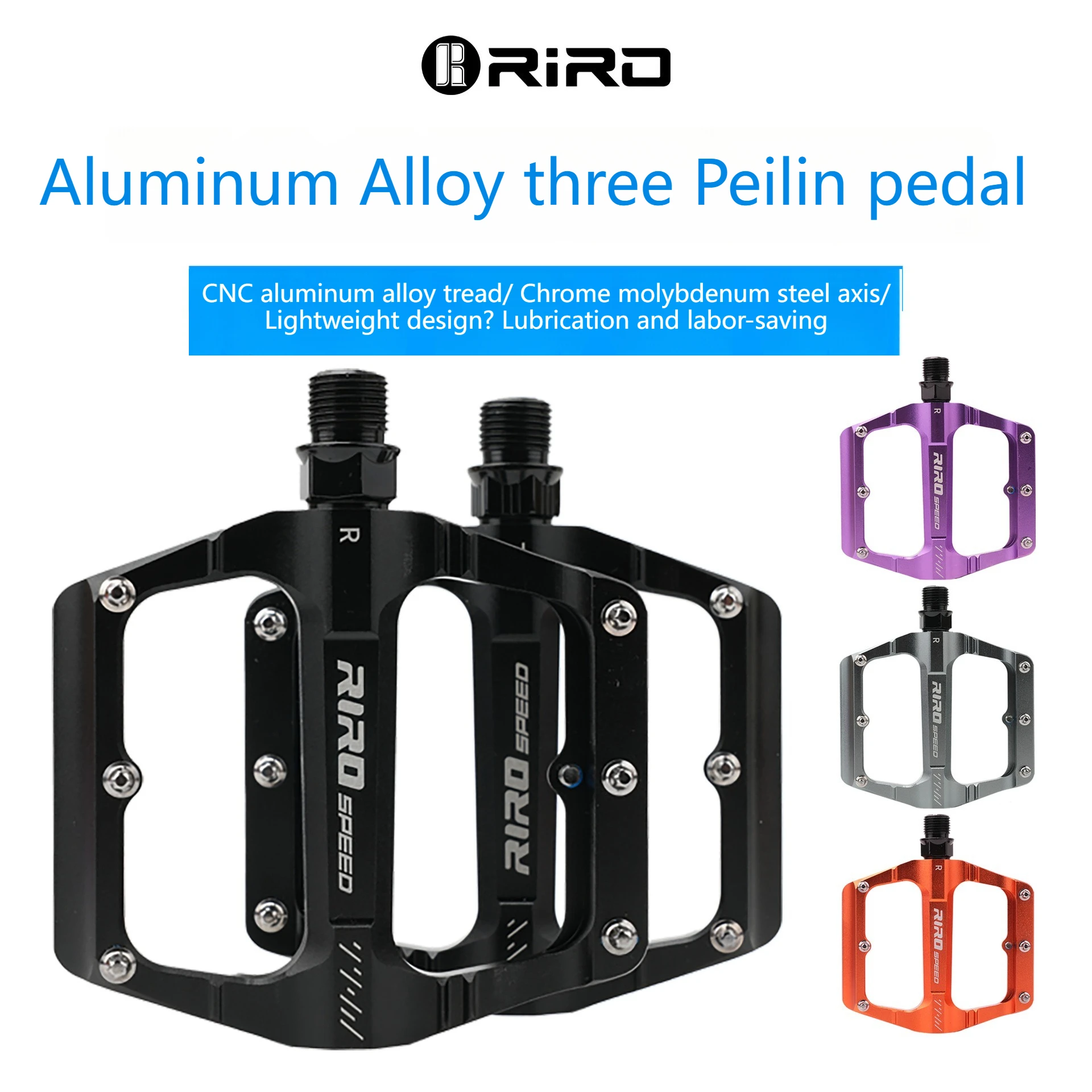 

Mountain Road Bike Pedals Triple-Ball Bearing Ultra-Lightweight Anti-Slip Aluminum Alloy Folding Bike Pedals Bicycle Accessories