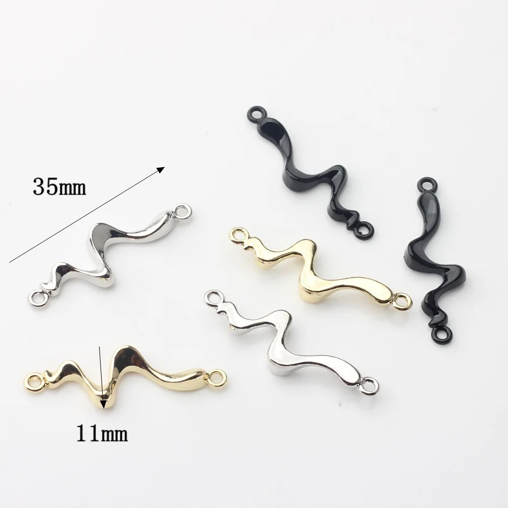 10pcs Alloy Metal Geometry Pendant Irregular Connector Earring Ornament Necklace Jewelry Handbag DIY Accessories Supplies Crafts