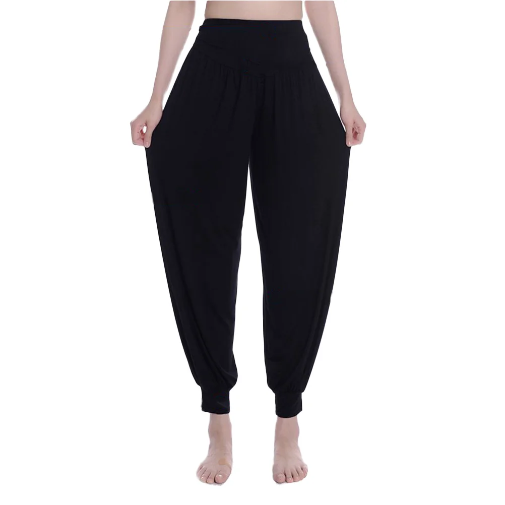 Women Yoga Pants Black Xl Long Loose Comfy Baggy Trousers Fitness Workout Belly Dance Yoga Pants Women Loose Trousers