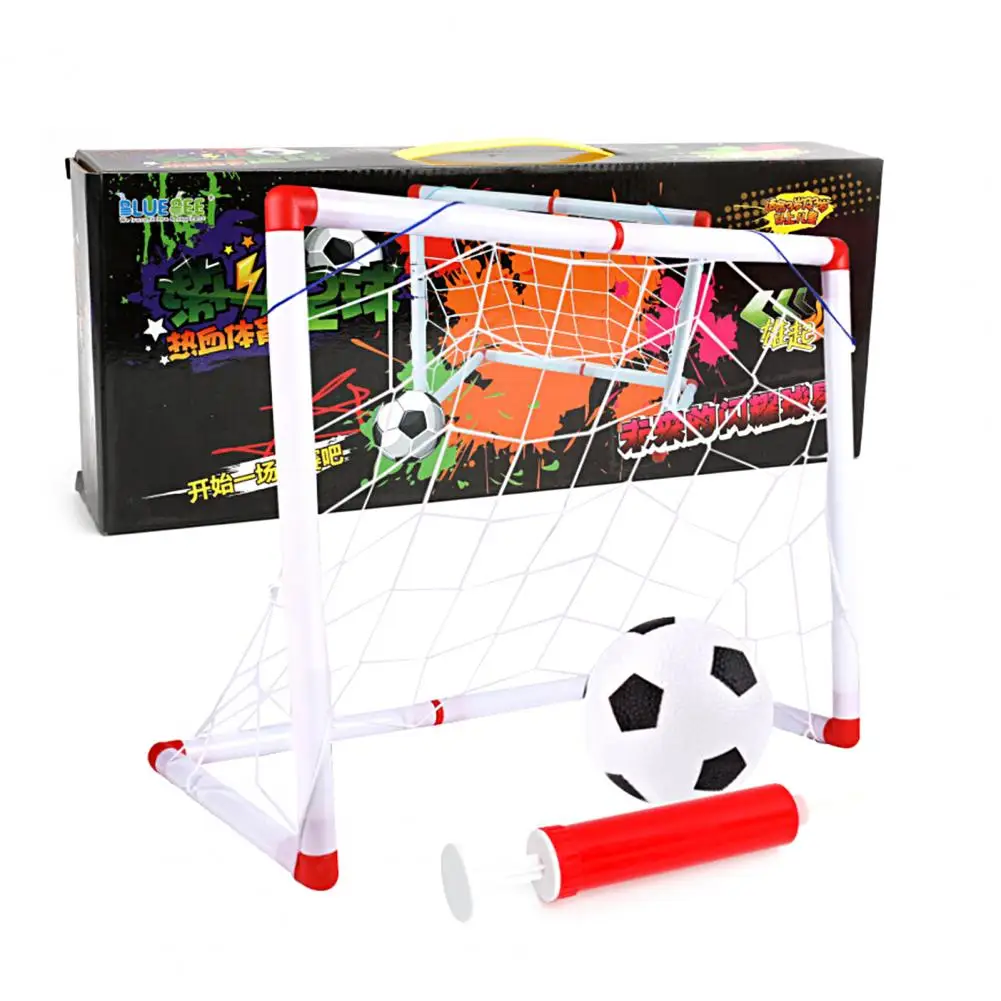 1 Set Practical Stable Structure Birthday Gift Children\'s Football Goal Foldable Kids Target Net Entertainment
