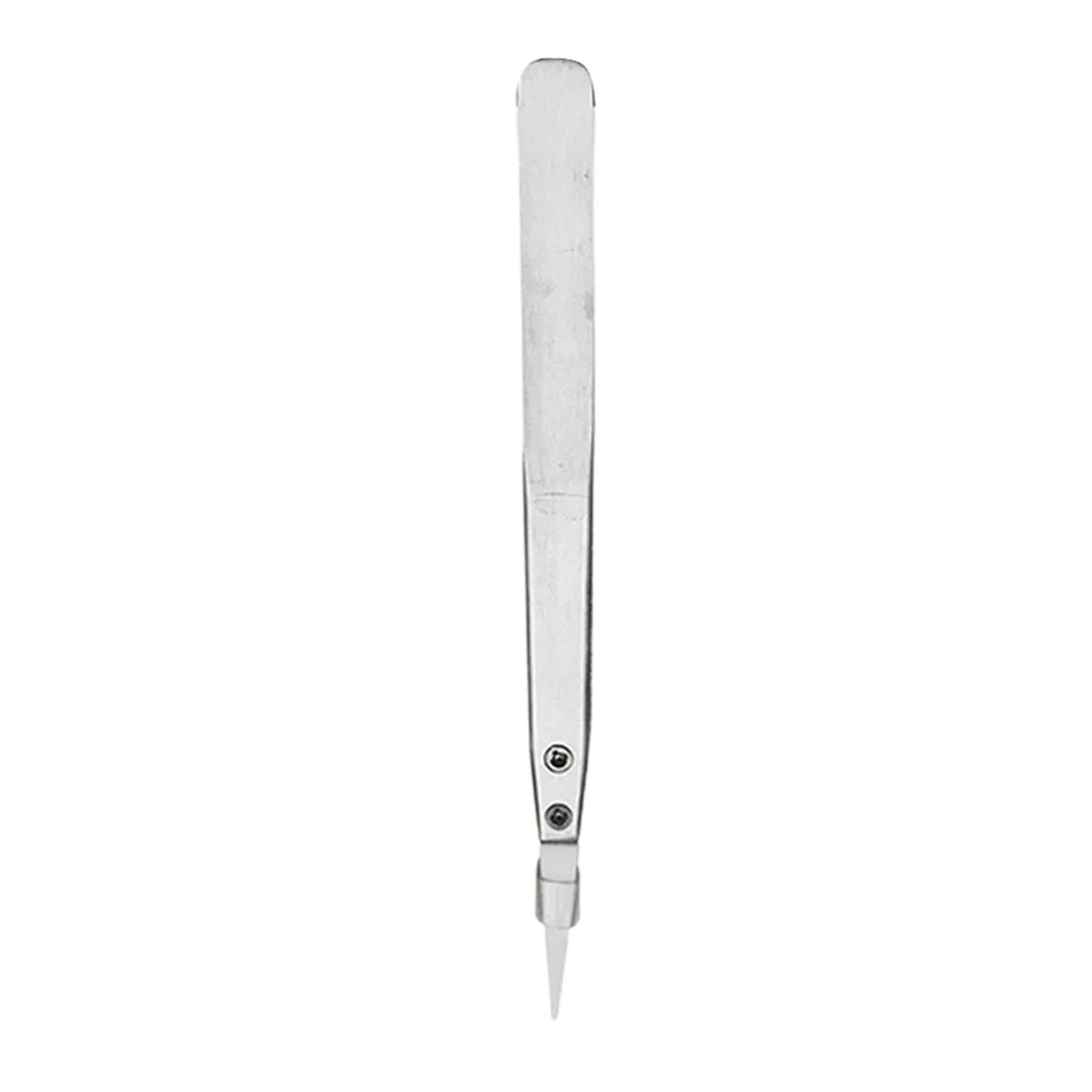 High Temperature Resistant Tweezers with Ceramic Tips and Stainless Steel Construction for Delicate Handling Tasks