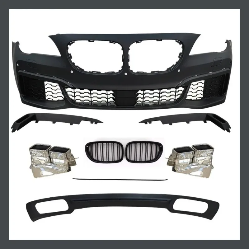

Body Kit Front Bumper Grille Assembly Rear Lip Tail Throat for BMW 7 Series F01 F02 730 2009-2015 M760