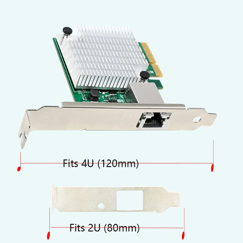 Marvell AQC113C 10G-T PCIe 3.0 x4 네트워크 카드 단일 포트 RJ45 이더넷 어댑터 서버/데스크탑/NAS for Win/Linux 지원